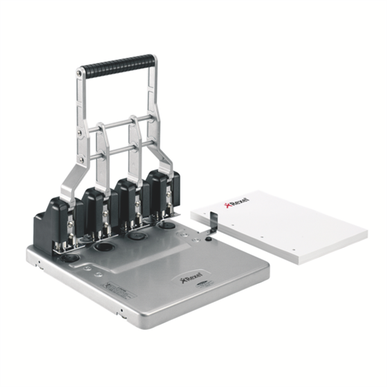 Taladro Gran Capacidad De 4 Punzones Rexel Hd4150 Capacidad 150 Hojas Plata
