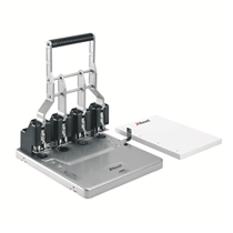 Taladro Gran Capacidad De 4 Punzones Rexel Hd4150 Capacidad 150 Hojas Plata