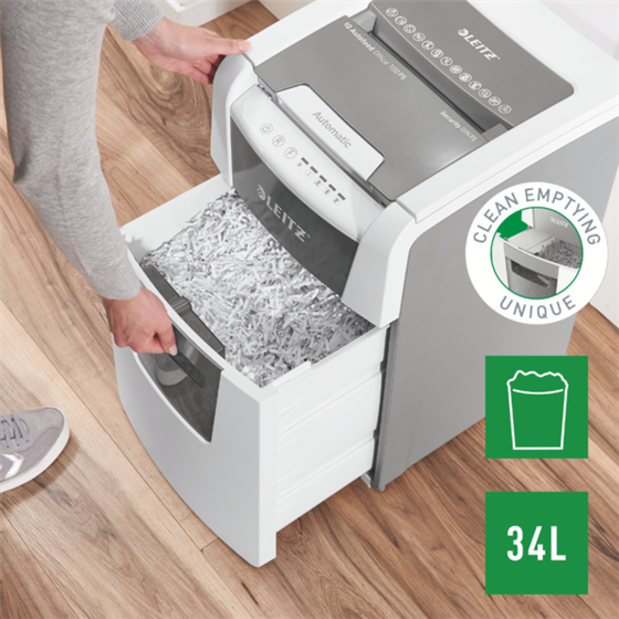 Destructora Automática Para Pequeña Oficina Leitz Iq 100 Autofeed P5