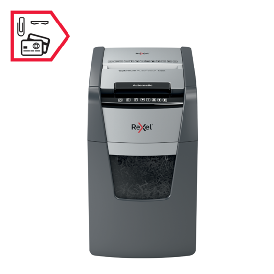 Destructora Automática Rexel Optimum Autofeed 130X De Corte En Partículas