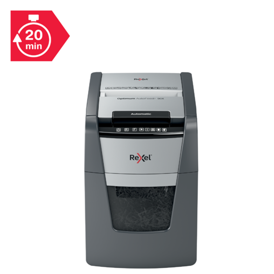 Destructora Automática Rexel Optimum Autofeed 90X De Corte En Partículas