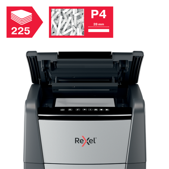 Destructora Automática Rexel Optimum Autofeed 225X De Corte En Partículas