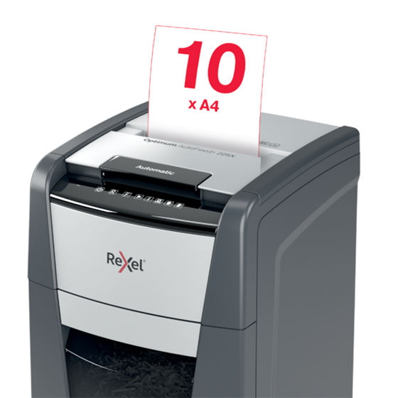 Destructora Automática Rexel Optimum Autofeed 225X De Corte En Partículas
