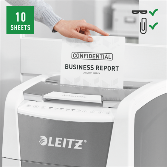 Destructora Automática Para Oficina Leitz Iq 300 Autofeed P4