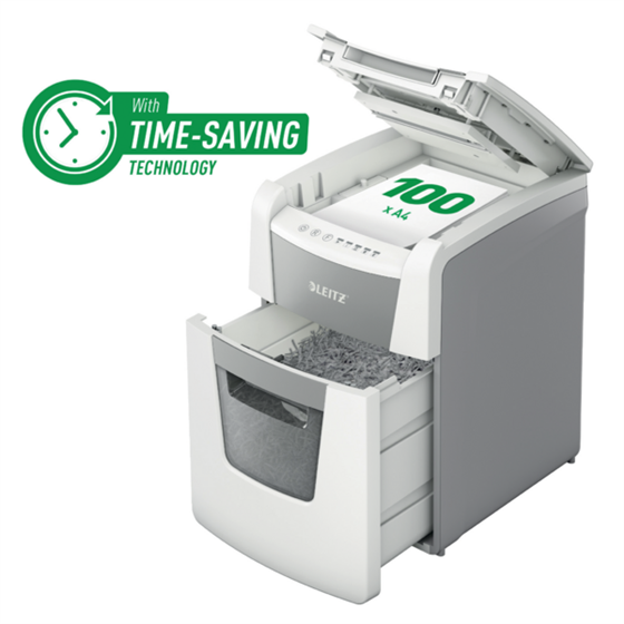 Destructora Automática Para Pequeña Oficina Leitz Iq 100 Autofeed P4