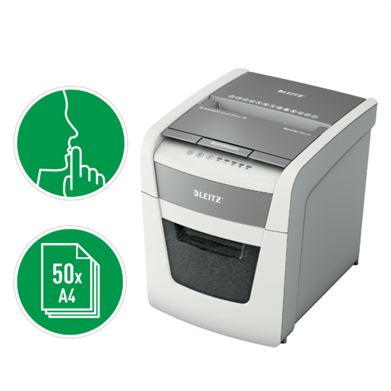 Destructora Automática Para Pequeña Oficina Leitz Iq Autofeed 50X P4