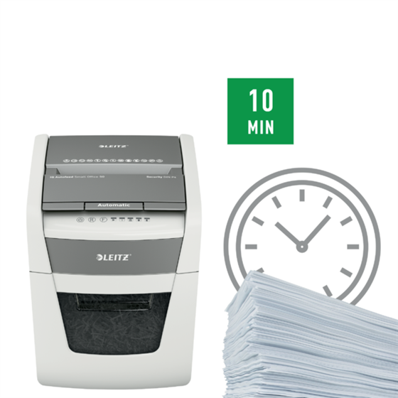Destructora Automática Para Pequeña Oficina Leitz Iq Autofeed 50X P4