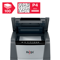 Destructora Automática Rexel Optimum Autofeed 100X De Corte En Partículas