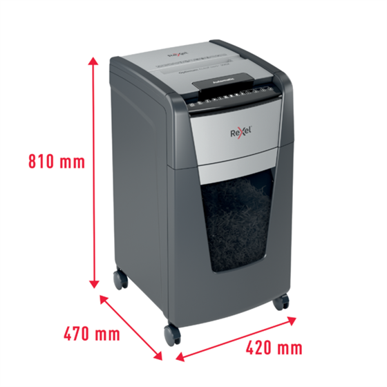 Destructora Automática Rexel Optimum Autofeed 300X De Corte En Partículas