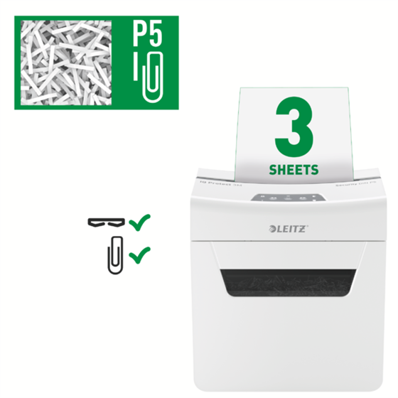 Destructora De Papel Leitz Iq Protect Premium 3M