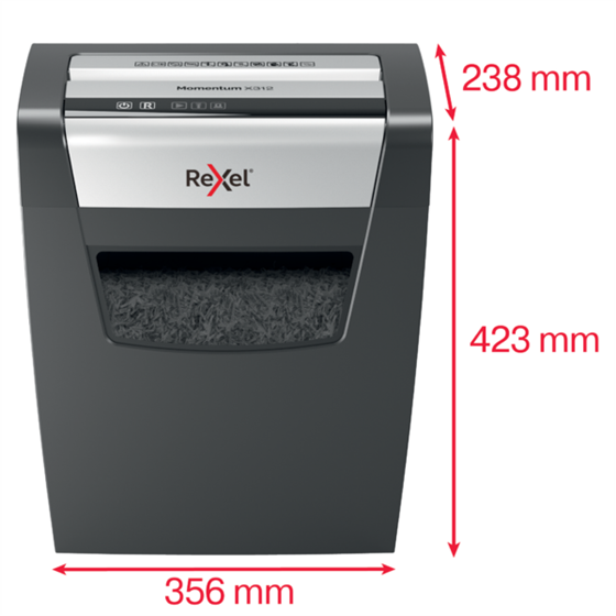 Destructora De Papel Rexel Momentum X312