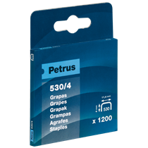 Grapas Mod. 530/4 De Petrus 4 mm. Caja x1200