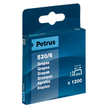 Grapas Mod. 530/6 De Petrus 6 mm. Caja x1200