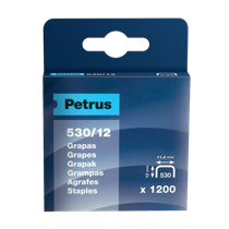 Grapas Mod. 530/12 De Petrus 12 mm. Caja x1200