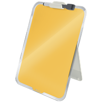 Atril De Cristal De Sobremesa Leitz Cosy Amarillo Cálido