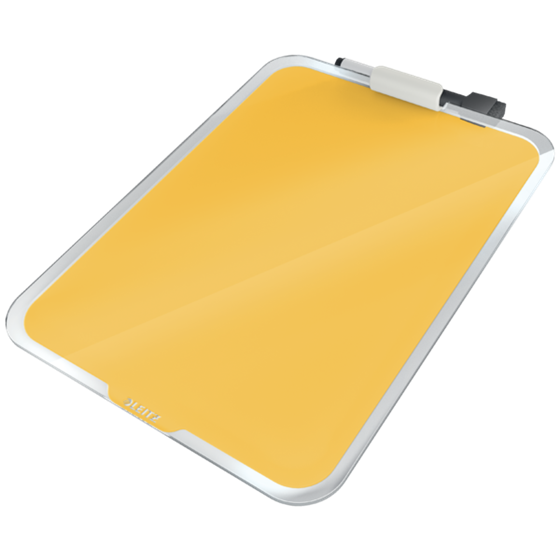 Atril De Cristal De Sobremesa Leitz Cosy Amarillo Cálido
