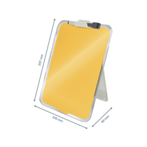 Atril De Cristal De Sobremesa Leitz Cosy Amarillo Cálido