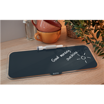 Bloc De Notas De Sobremesa De Cristal Leitz Cosy Gris Terciopelo