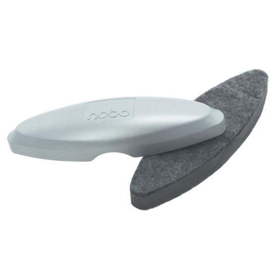 Borrador Para Pizarra Blanca De Cristal Nobo Plata