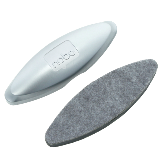 Borrador Para Pizarra Blanca De Cristal Nobo Plata