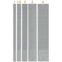 Fichas T Nobo Paneles Metálicos Tamaño 3, 54 Ranuras