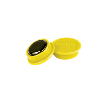 Imanes Magnéticos Para Pizarra Nobo, Paquete De 10 Imanes De Colores De 13 Mm Amarillo