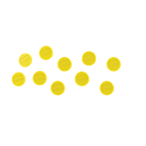 Imanes Magnéticos Para Pizarra Nobo, Paquete De 10 Imanes De Colores De 13 Mm Amarillo