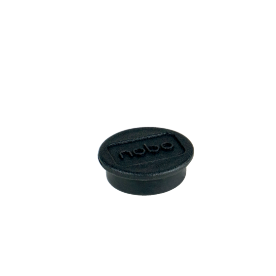 Imanes Magnéticos Para Pizarra Nobo, Paquete De 10 Imanes De Colores De 13 Mm Negro