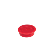 Imanes Magnéticos Para Pizarra Nobo, Paquete De 10 Imanes De Colores De 13 Mm Rojo