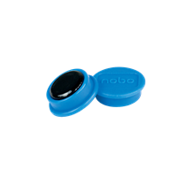 Imanes Magnéticos Para Pizarra Nobo, Paquete De 10 Imanes De Colores De 24 Mm Azul
