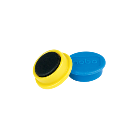 Imanes Magnéticos Para Pizarra Nobo, Paquete De 10 Imanes De Colores De 24 Mm Surtidos