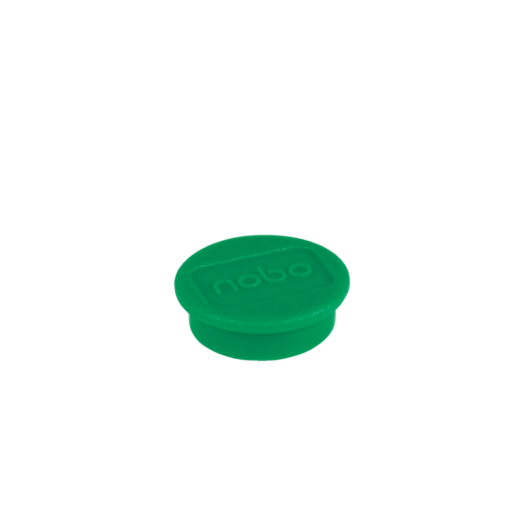 Imanes Magnéticos Para Pizarra Nobo, Paquete De 10 Imanes De Colores De 24 Mm Verde
