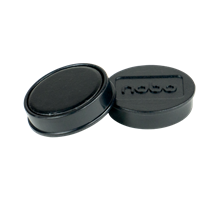 Imanes Magnéticos Para Pizarra Nobo, Paquete De 10 Imanes De Colores De 32Mm Negro