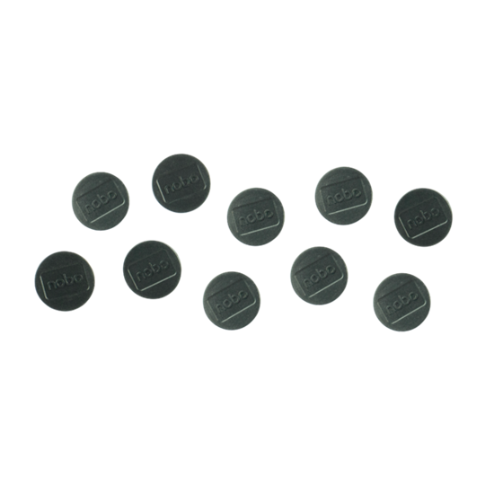 Imanes Magnéticos Para Pizarra Nobo, Paquete De 10 Imanes De Colores De 32Mm Negro