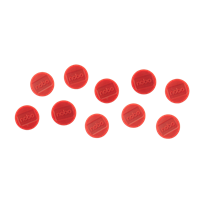 Imanes Magnéticos Para Pizarra Nobo, Paquete De 10 Imanes De Colores De 32Mm Rojo