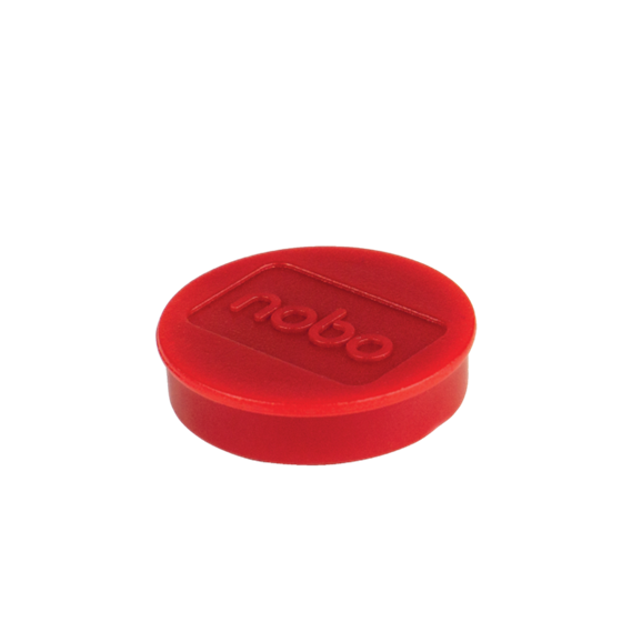 Imanes Magnéticos Para Pizarra Nobo, Paquete De 10 Imanes De Colores De 32Mm Rojo