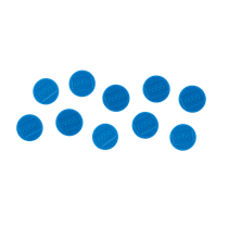 Imanes Magnéticos Para Pizarra Nobo, Paquete De 10 Imanes De Colores De 38Mm Azul
