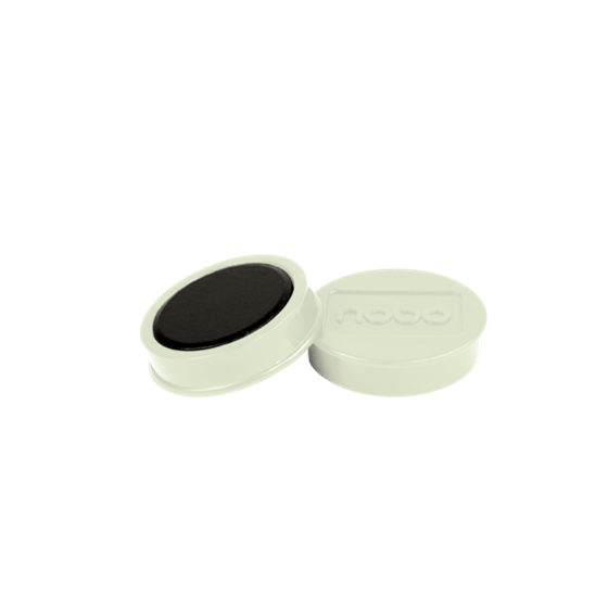 Imanes Magnéticos Para Pizarra Nobo, Paquete De 10 Imanes De Colores De 38Mm Blanco