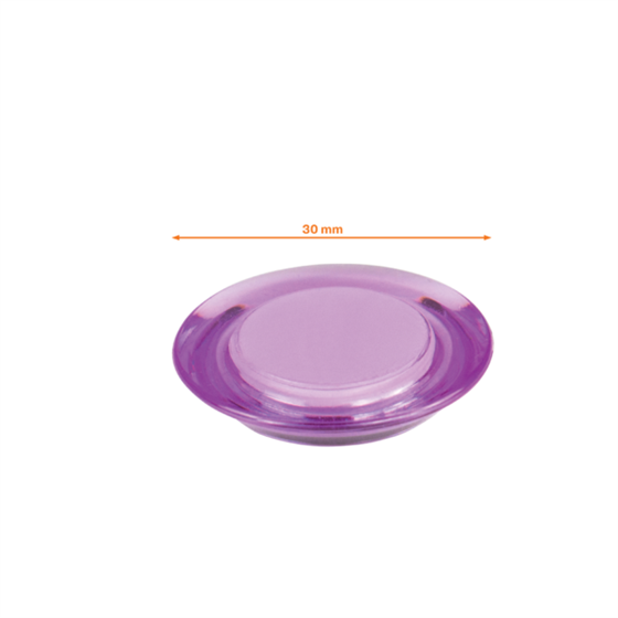 Imanes Magnéticos Para Pizarra Nobo, Paquete De 6 Imanes De Colores De 30Mm Surtidos