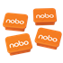 Imanes Nobo Color Naranja De 18 × 22 Mm Naranja
