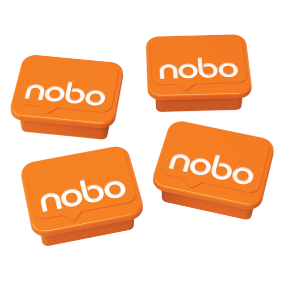 Imanes Nobo Color Naranja De 18 × 22 Mm Naranja