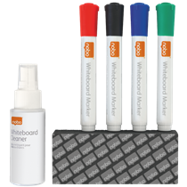 Kit Básico De Accesorios Para Pizarra Blanca De Borrado En Seco De Nobo