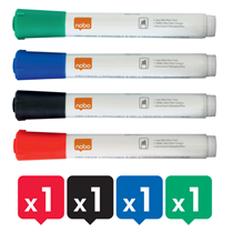 Kit Básico De Accesorios Para Pizarra Blanca De Borrado En Seco De Nobo