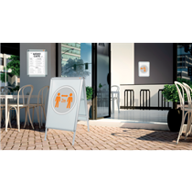 Marco Publicitario Nobo De 500 × 700 Mm Plata
