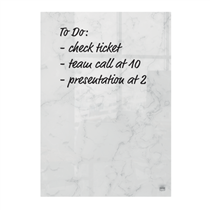 Mini Blocs De Notas De Pizarra Blanca De Cristal  Nobo 230X152Mm, Paquete De 2 Blanco