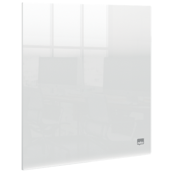 Mini Pizarra Blanca Acrílica Transparente Nobo De Escritorio O De Pared 300X300 Mm Transparente