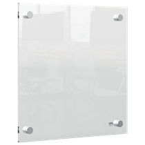 Mini Pizarra Blanca Acrílica Transparente Nobo De Pared 300X300 Mm Transparente