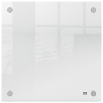 Mini Pizarra Blanca Acrílica Transparente Nobo De Pared 300X300 Mm Transparente