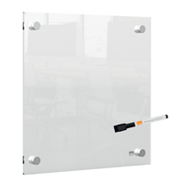 Mini Pizarra Blanca Acrílica Transparente Nobo De Pared 300X300 Mm Transparente