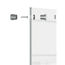 Mini Pizarra Blanca Acrílica Transparente Nobo De Pared 300X300 Mm Transparente